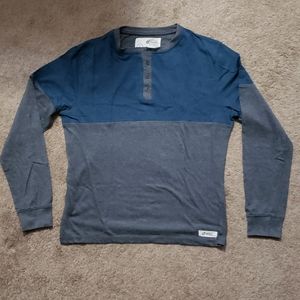 Long sleeve 2 tone D-Struct Henley
